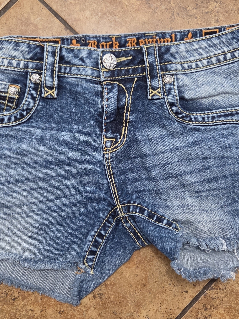 Rock Revival Women's Blue Denim Cutoff Shorts